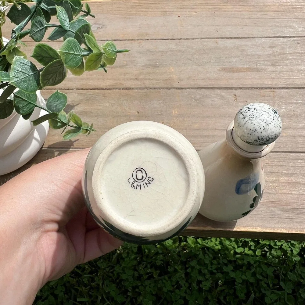 L&MING Vintage Oil and Vinegar French Peasant Set